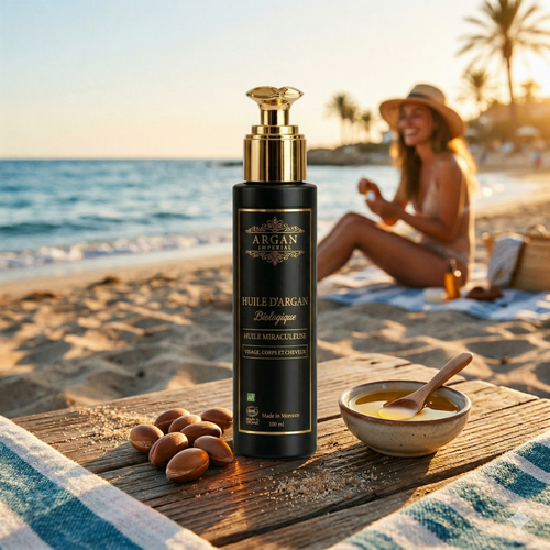 Huile d’argan après soleil