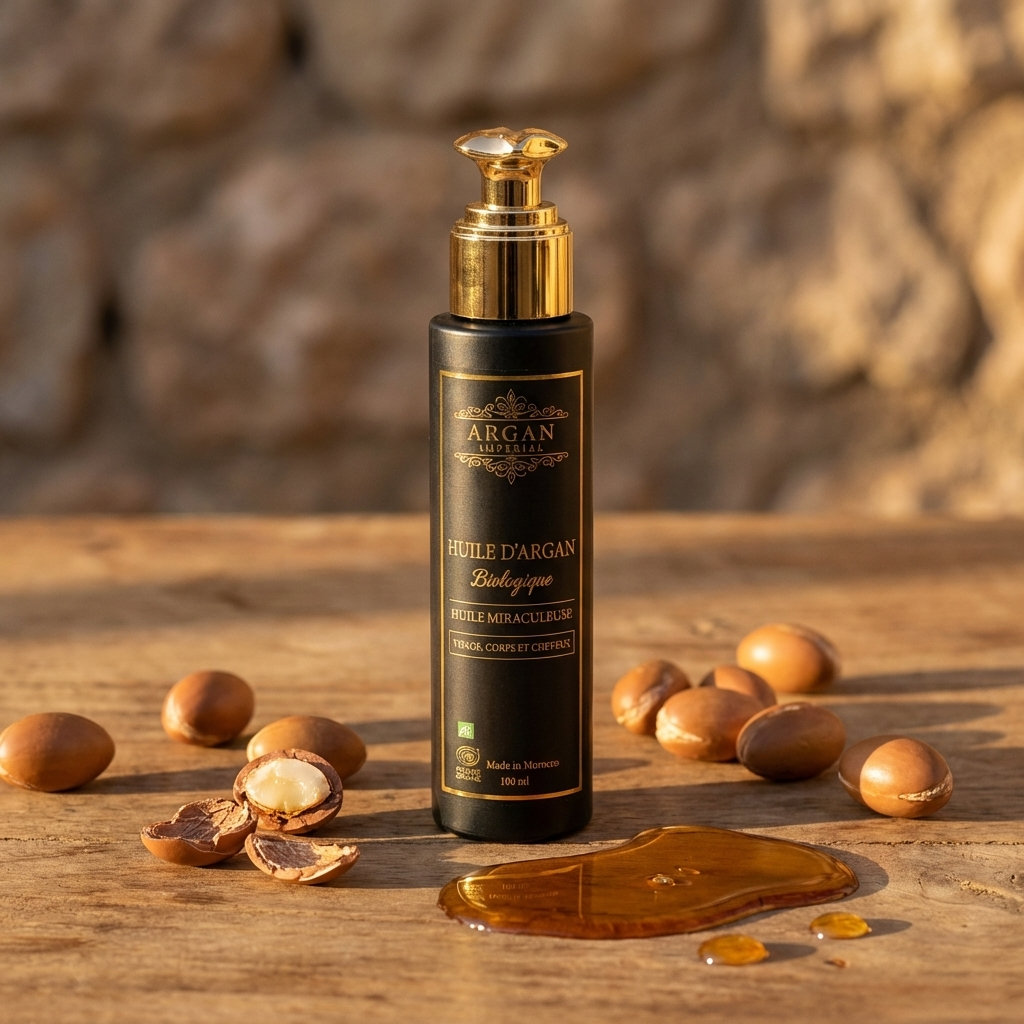 Huile d’argan cheveux et peau - soin naturel Imperial Origins