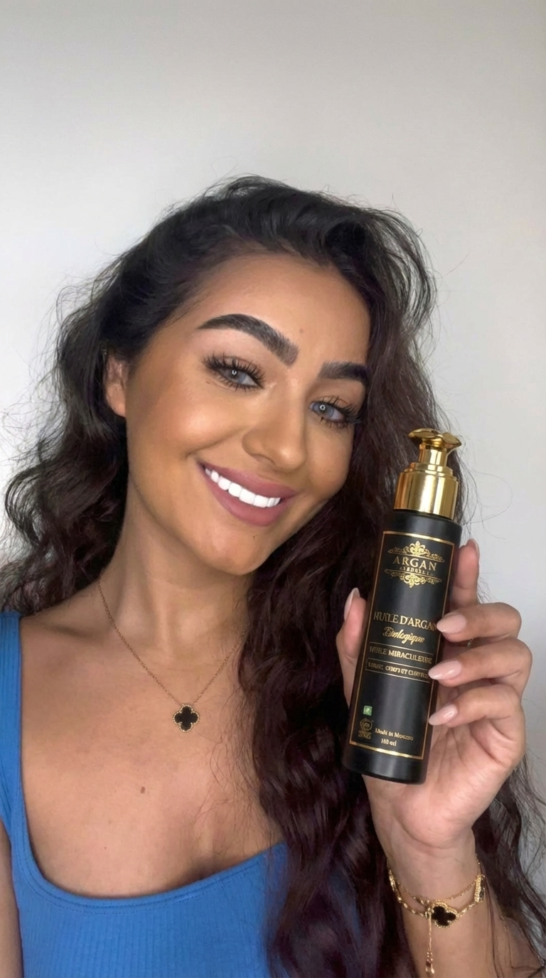 Résultat huile d’argan visage - peau éclatante